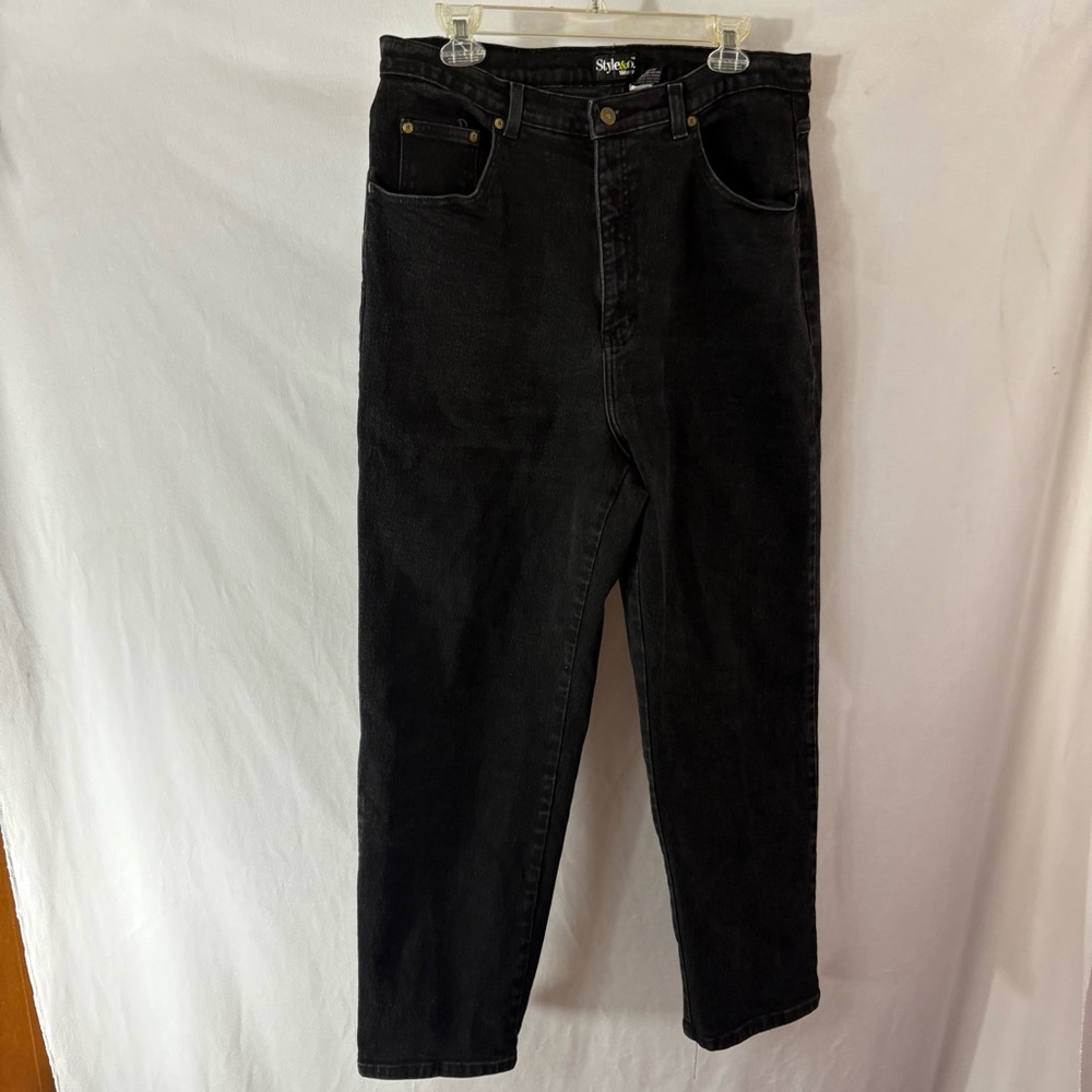 Style & Co Black Straight Jeans Timeless Design